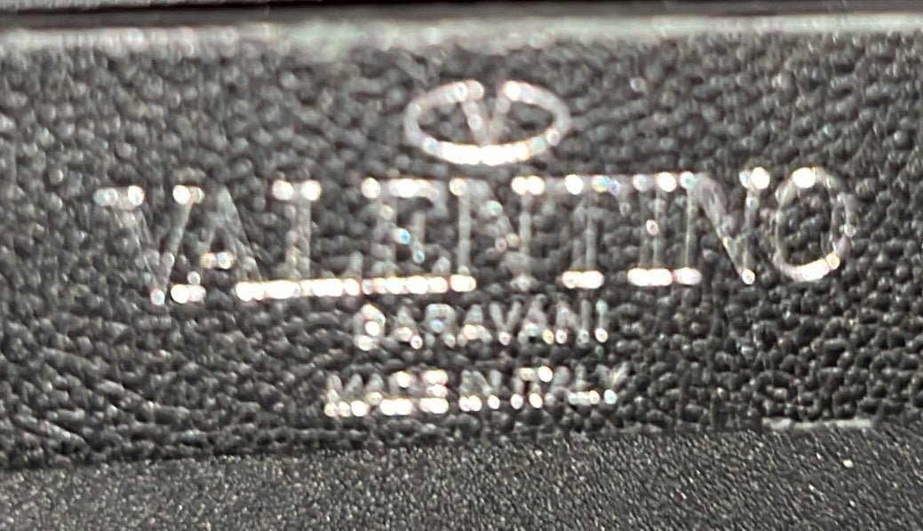 Valentino Garavani Vlogo Square Crossbody Bag Printed Leather Small