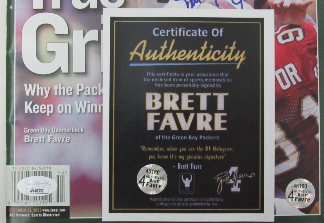 Brett Favre Signed/Auto 2002 Sports Illustrated