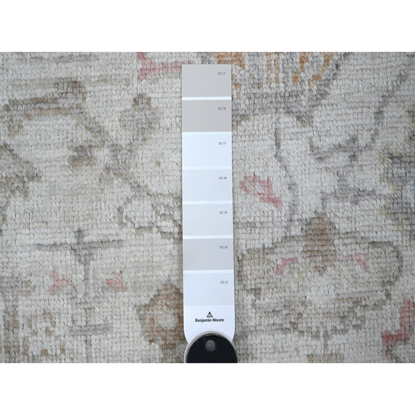 2'10"X10' White Sand Afghan Angora Oushak Wool Weft Runner Oriental Rug