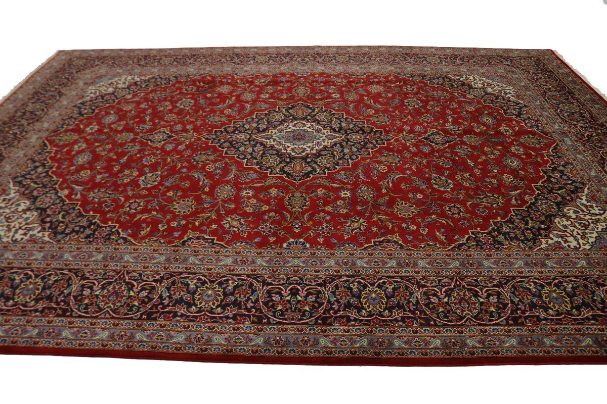 Vintage Traditional Signed Oriental Rug Handmade