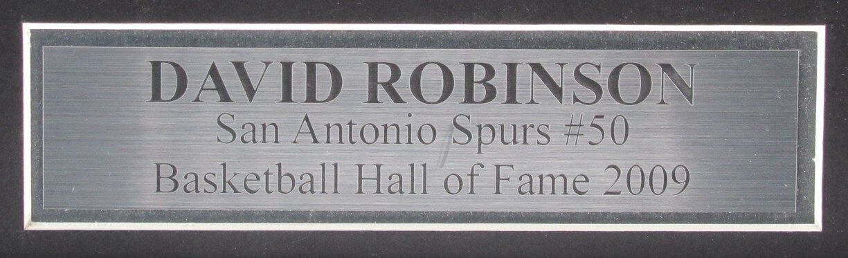 David Robinson Hof Autographed Jersey San Antonio