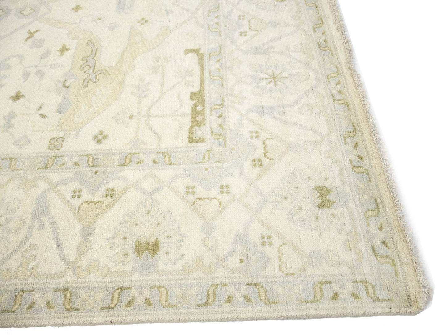 Handmade Extra Large Oushak Oriental Rug Muted