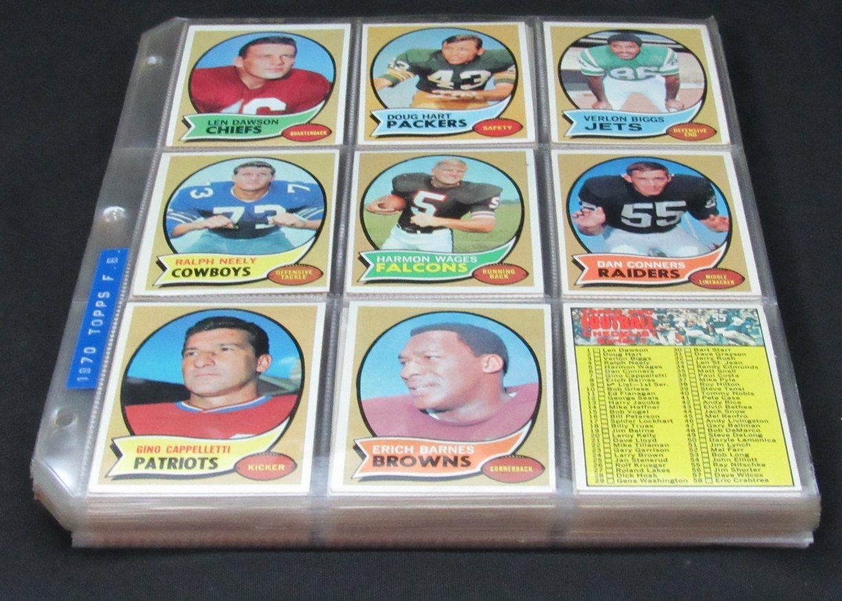 1970 Topps Football Card Complete Set (1-263)
