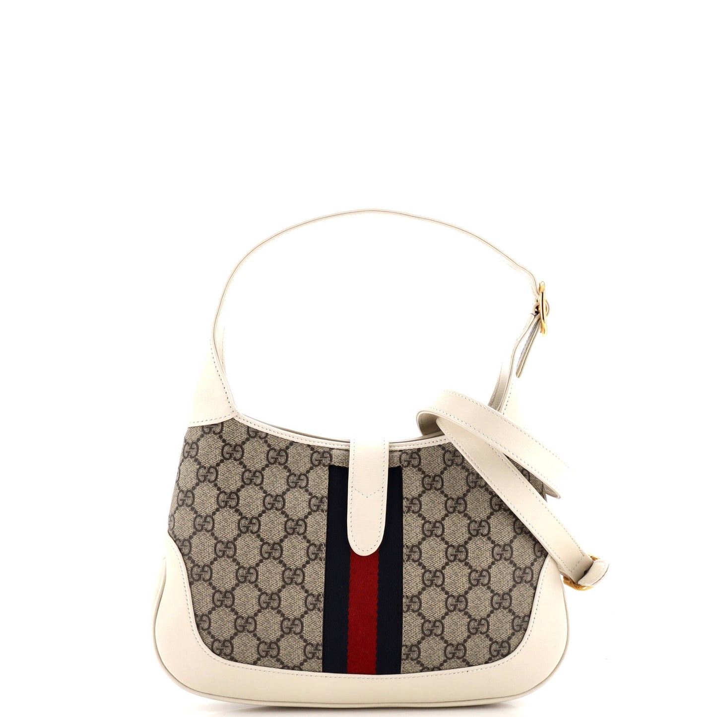 Gucci Jackie 1961 Hobo Gg Coated Canvas Small