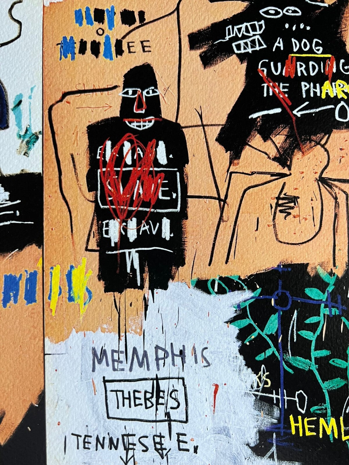 Andy Warhol Jean-Michel Basquiat Lithograph Coa Signed Numbered
