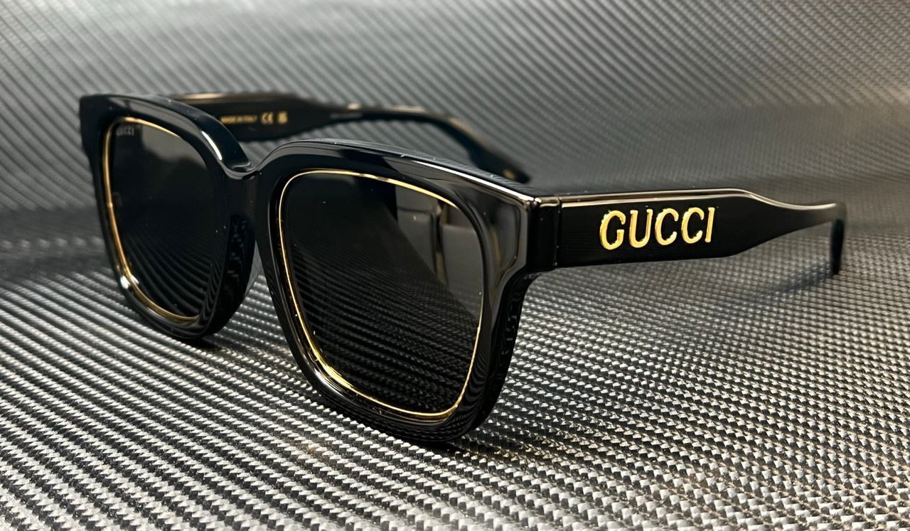 Gucci Gg1136Sa 001 Black Dark Grey Women'S 52 Mm