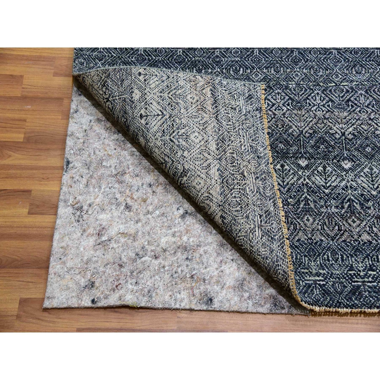 12'1X15'1" Network Gray Wool Hand Knotted Kohinoor Herat Oversized Rug