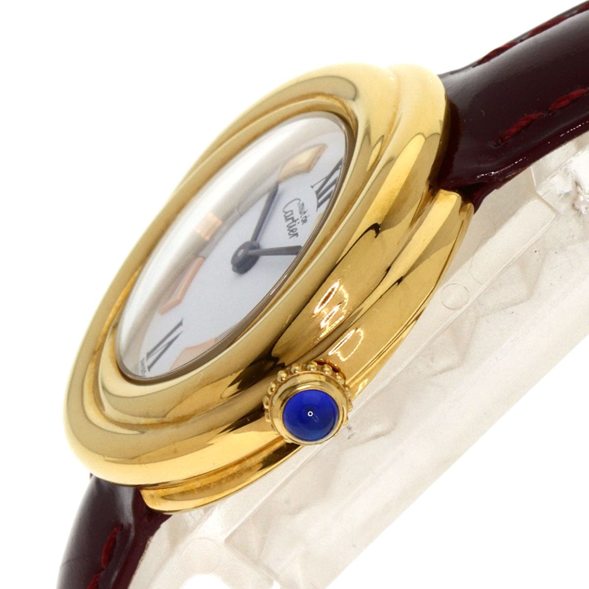 Cartier Must Trinity ? Watches W1010644 Gold Plated/Leather Ladies