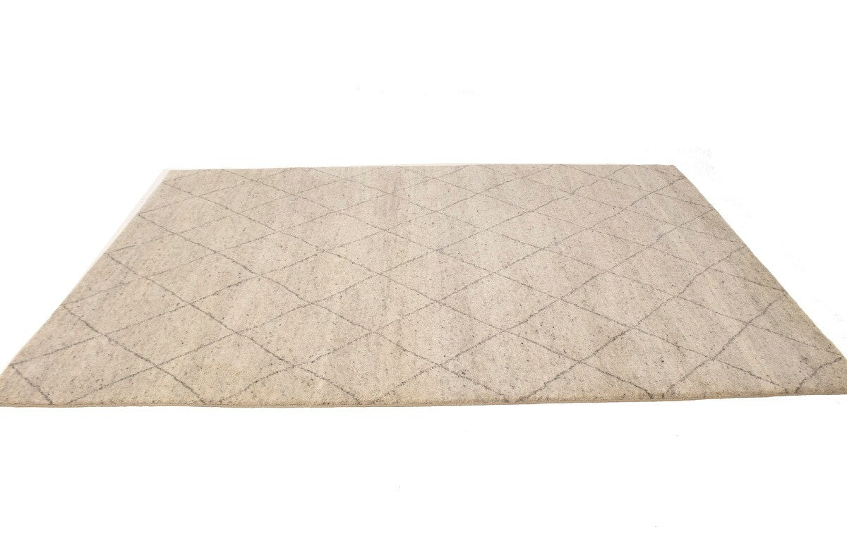 6X9 Ft Handmade Moroccan Oriental Rug Geometric