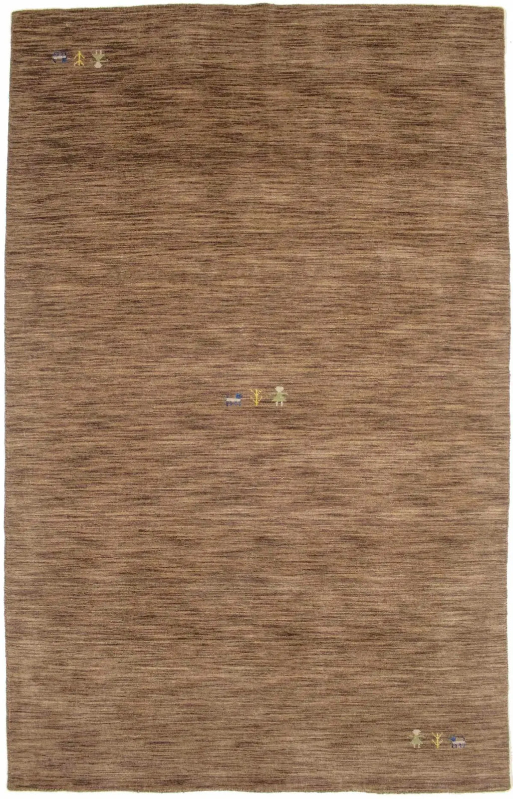 5X8 Ft Hand-Loomed Modern Oriental Rug Solid