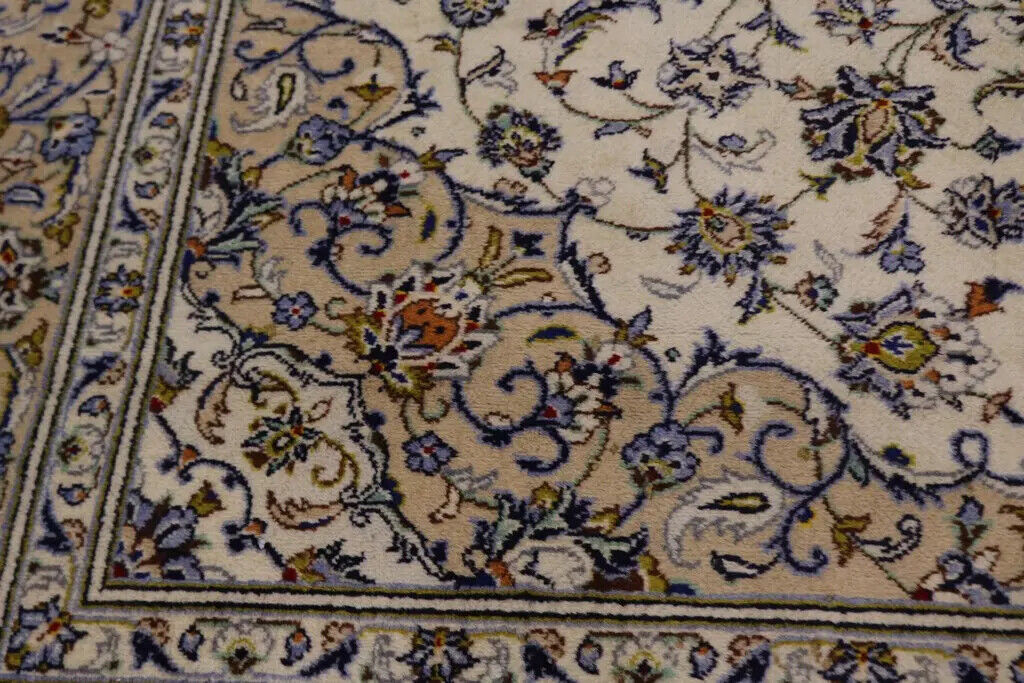 Handmade Vintage Oriental Area Rug Classic Floral