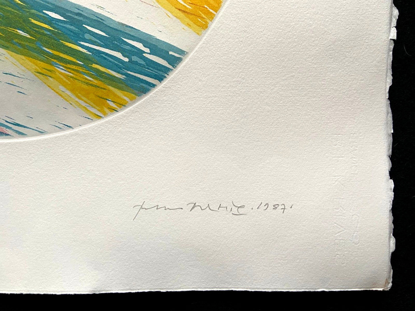 Piero Dorazio Aquatint 58X76 Signed In Pencil Numbered 120 Limited