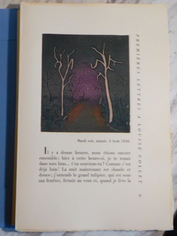Gustave Flaubert Premires Lettres L.C. 1957 Limited Ed. Rigal Etchings No.32