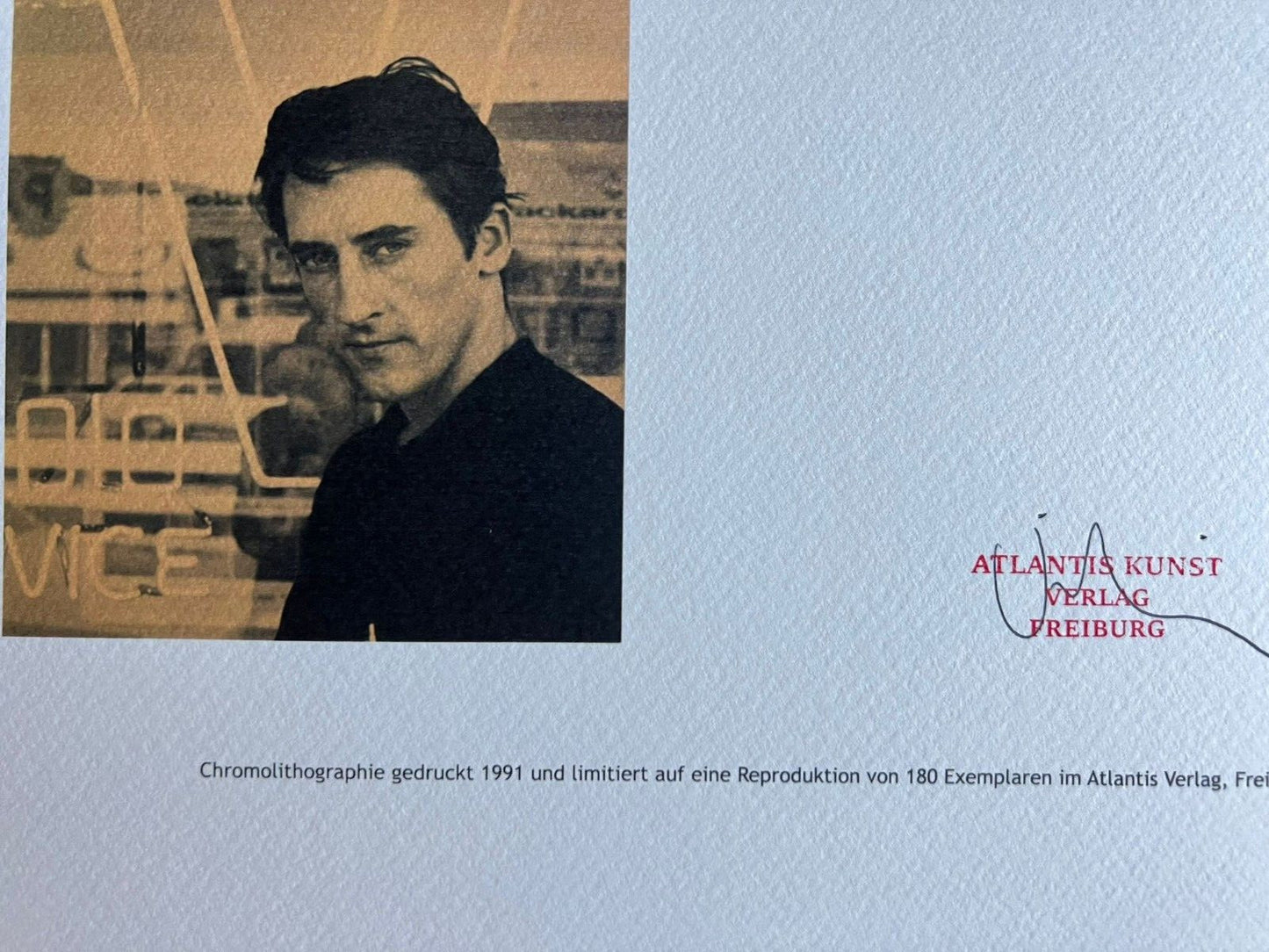 Edward Ruscha Lithograph Coa Signed Op Numbered