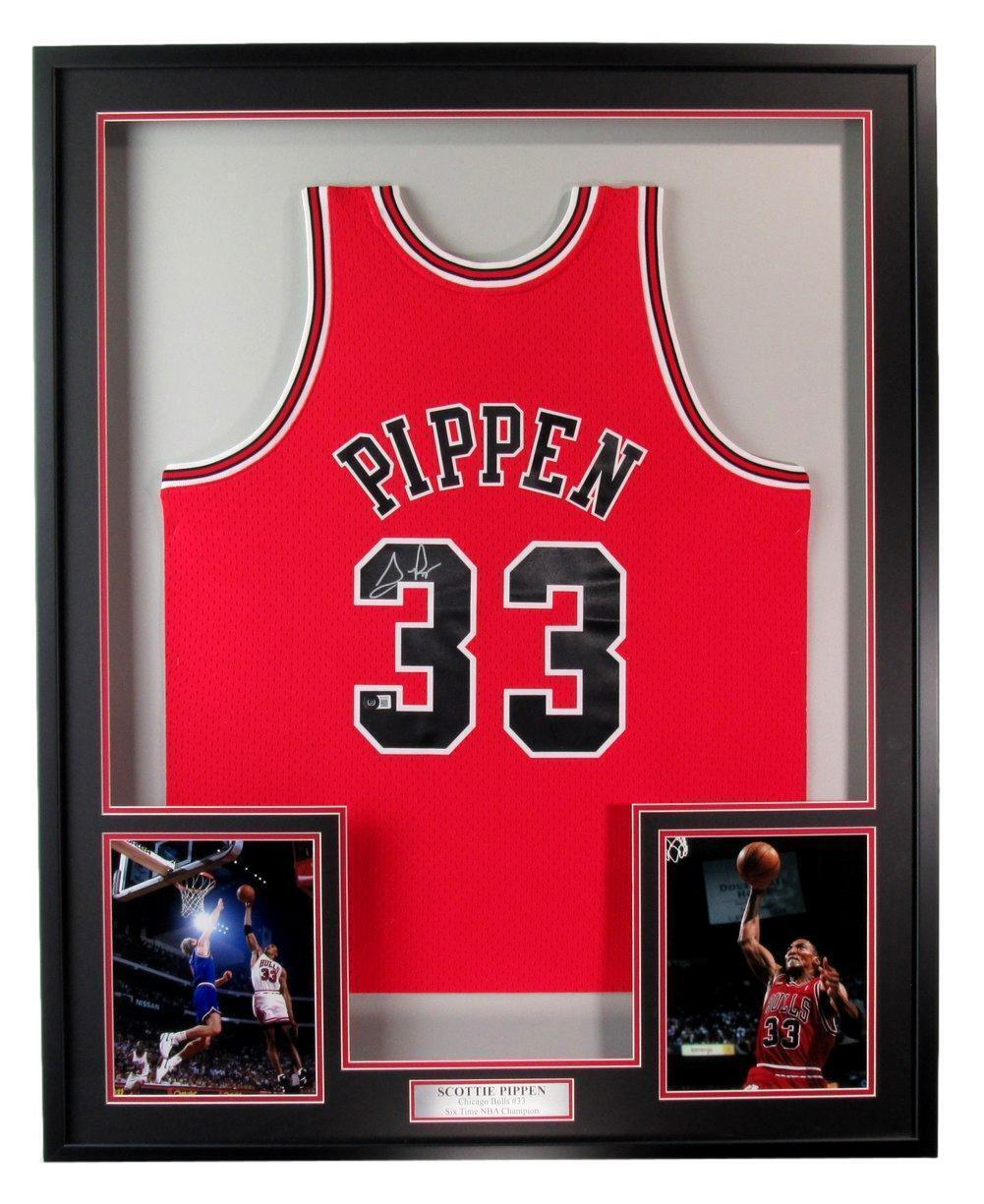 Scottie Pippen Hof Autographed Basketball Jersey