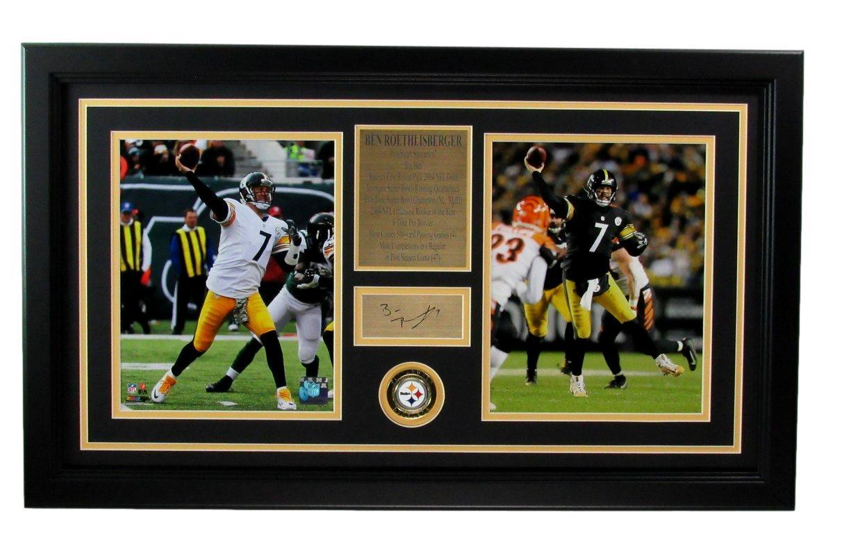 Ben Roethlisberger Laser Signed 8X10 Photo
