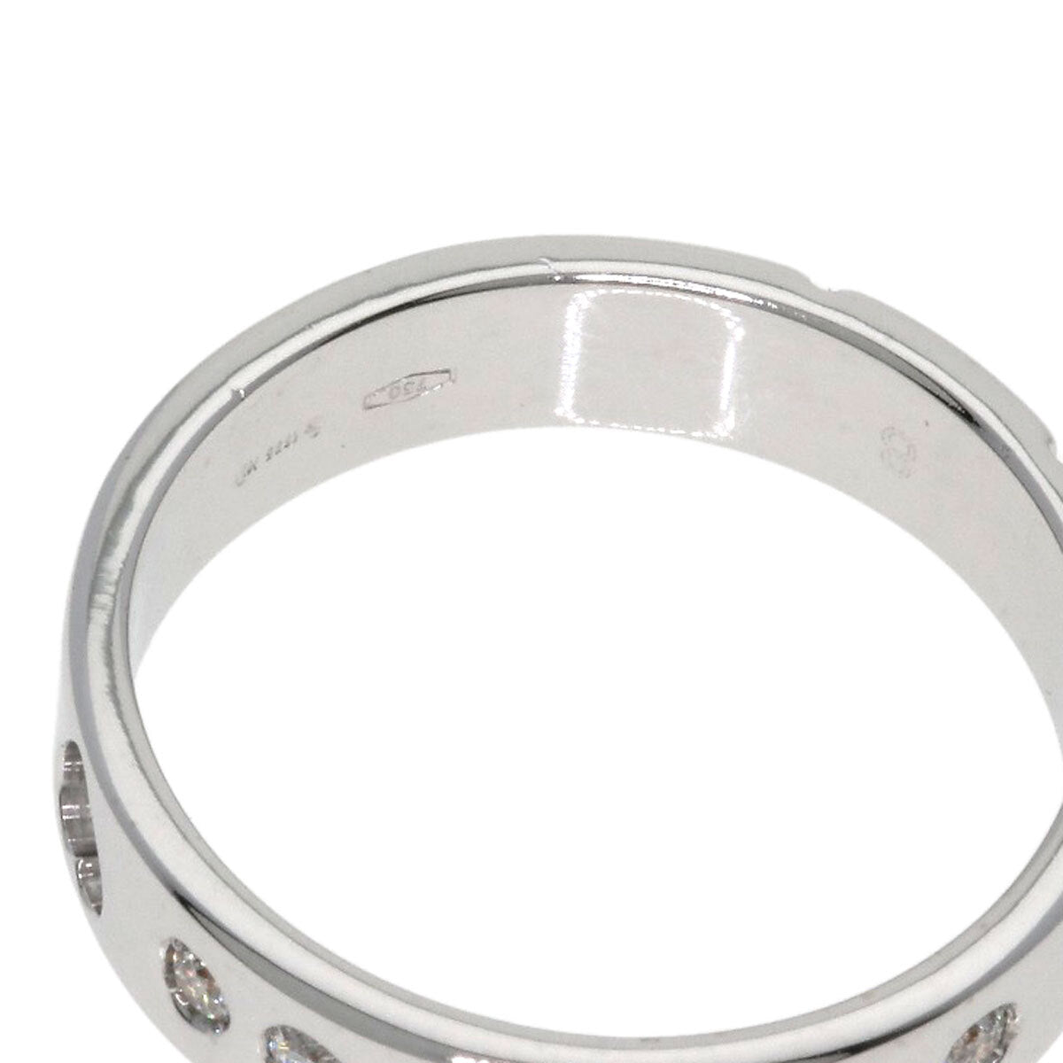 Gucci Ring Amor Heart 10P Diamond #8 K18 White