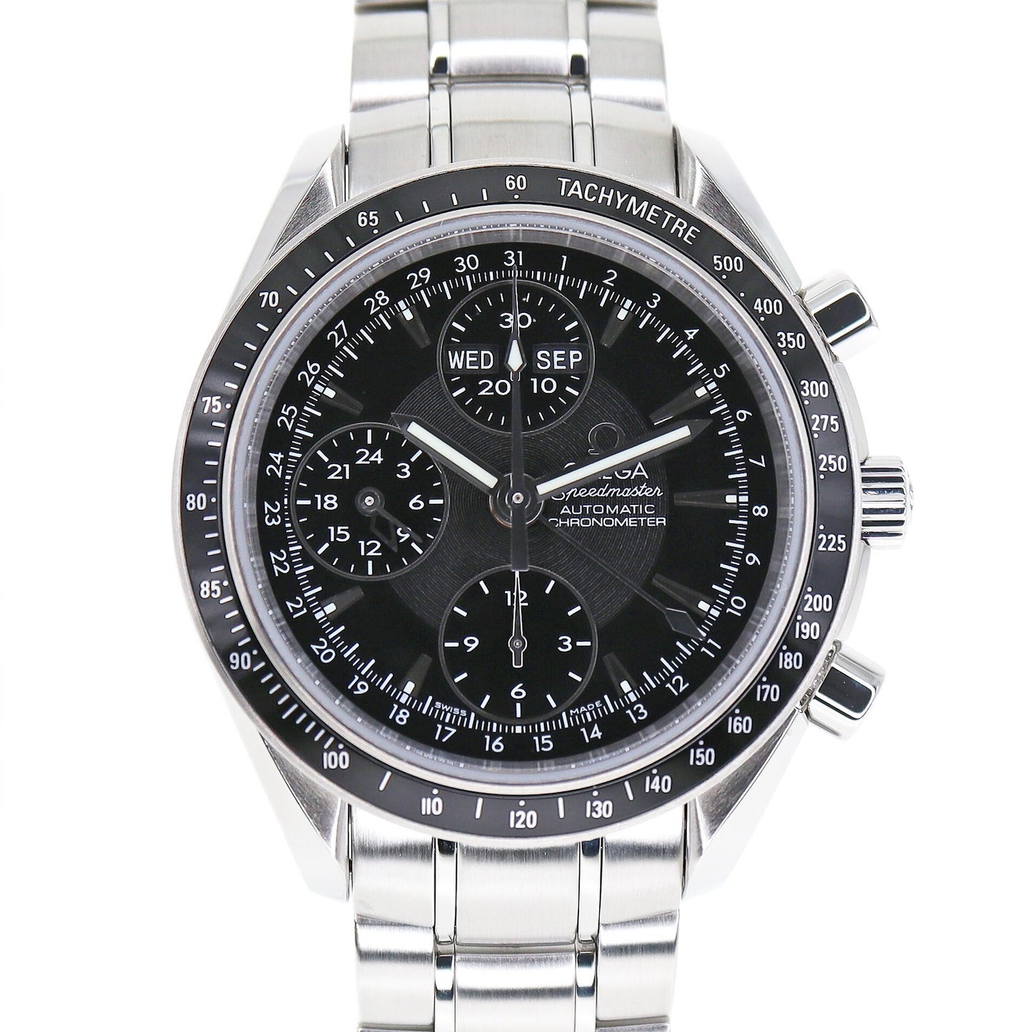 Omega Speedmaster Triple Calendar 3220.5 Black Men'S Used Watch #51120