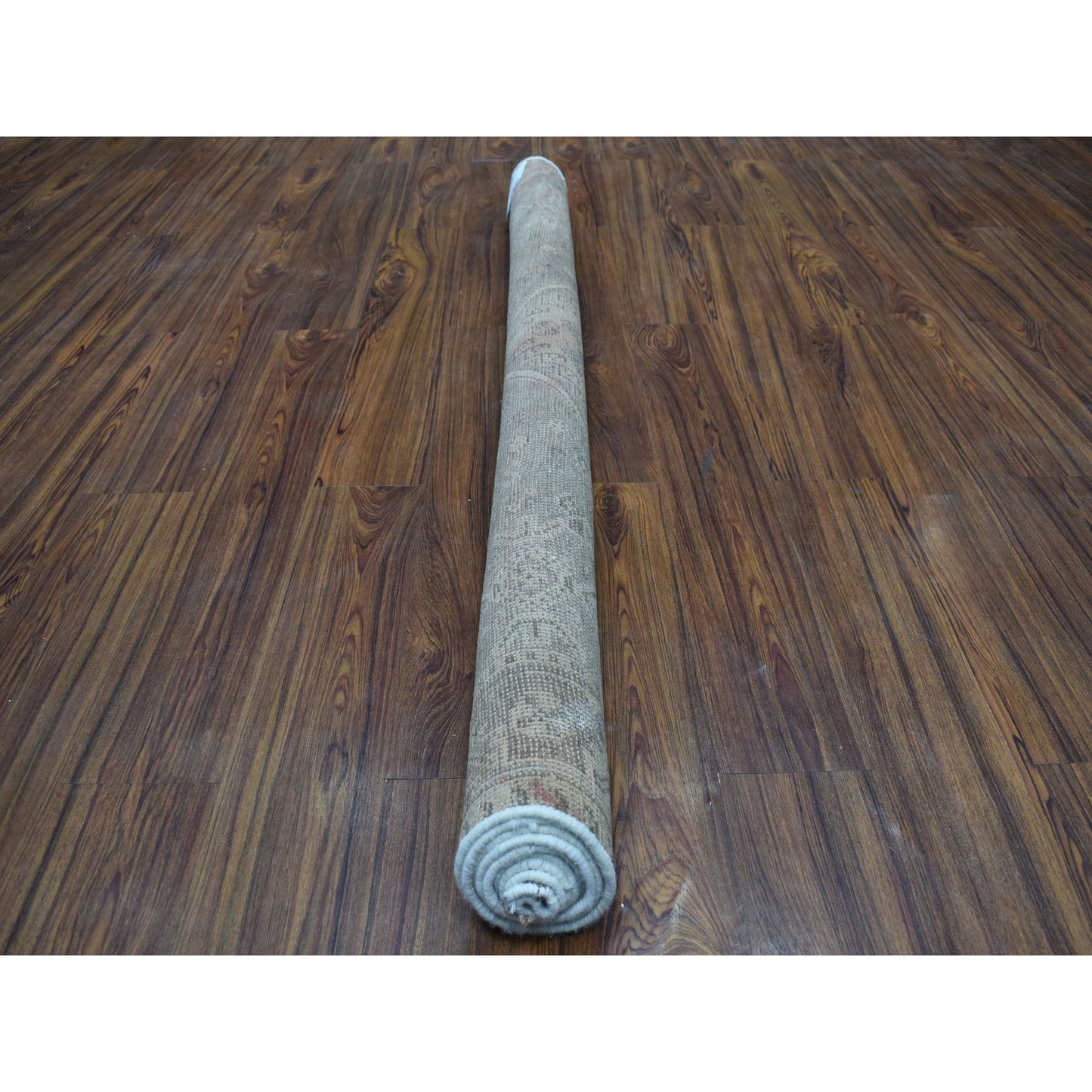 5'1"X7'4" Vintage Distressed Farsian Qashqairaz Hand Knotted Bohemian Rug