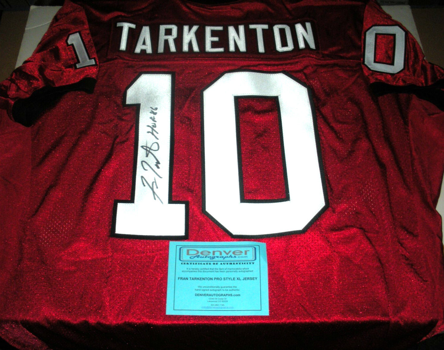 Fran Tarkenton Georgia Bulldogs Rare W/Coa Signed