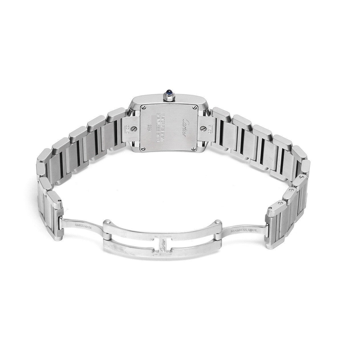 Cartier Tank Francaise Sm W51008Q3 Silver Ladies Used Watch #644523