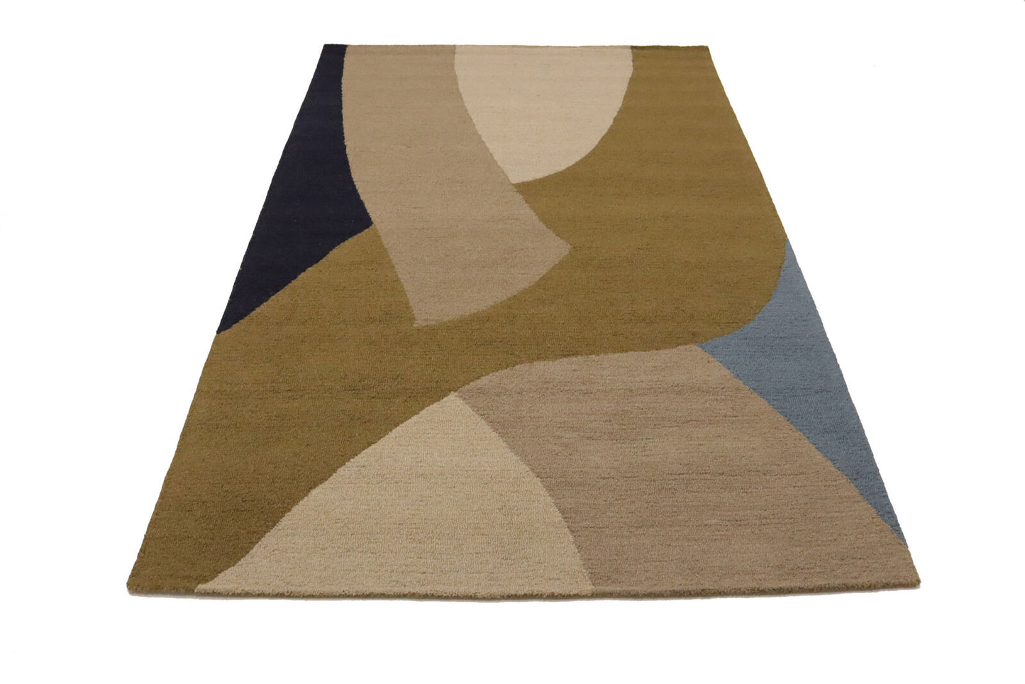 Multicolored Abstract Design Plush 5X8