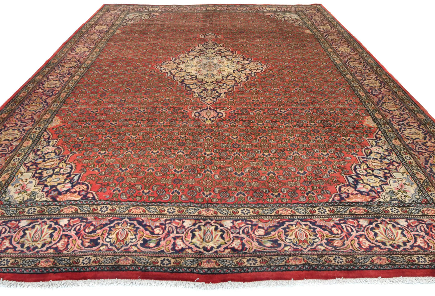 Handmade Vintage Rug Tribal Floral Extra Large