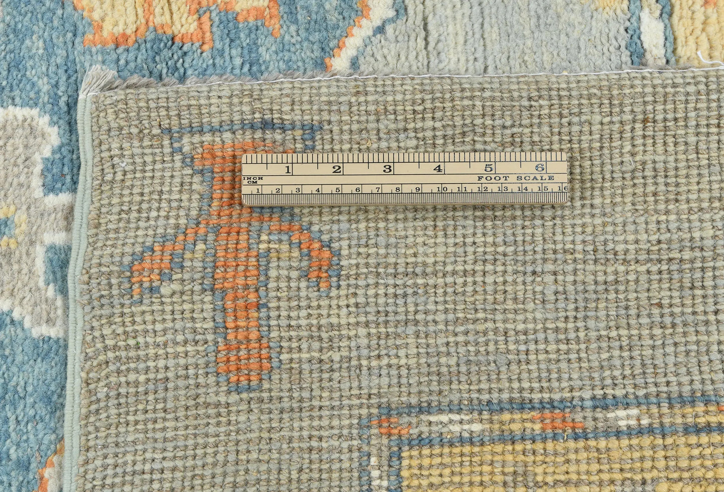 Handmade Oushak Pakistan Rug Muted Colors Floral