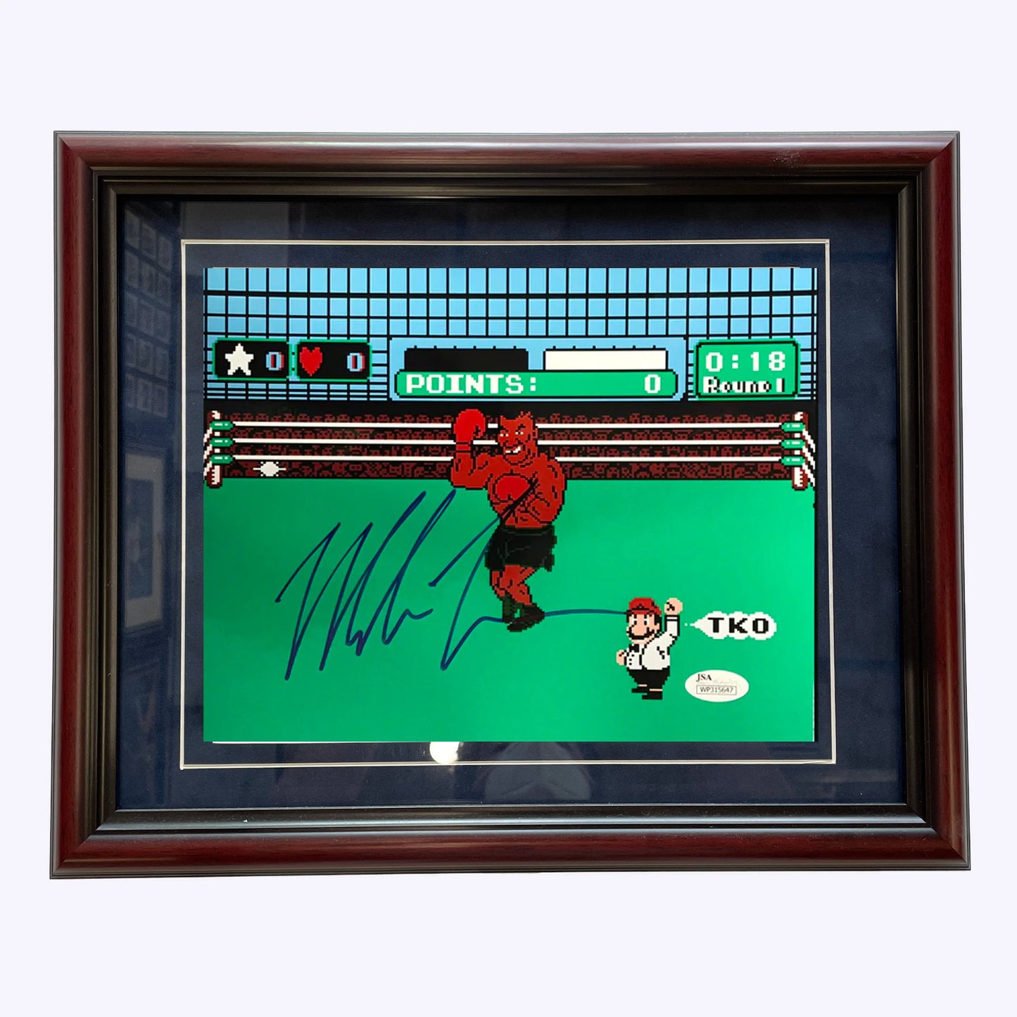 Mike Tyson Autographed Tyson'S Punchout 8X10