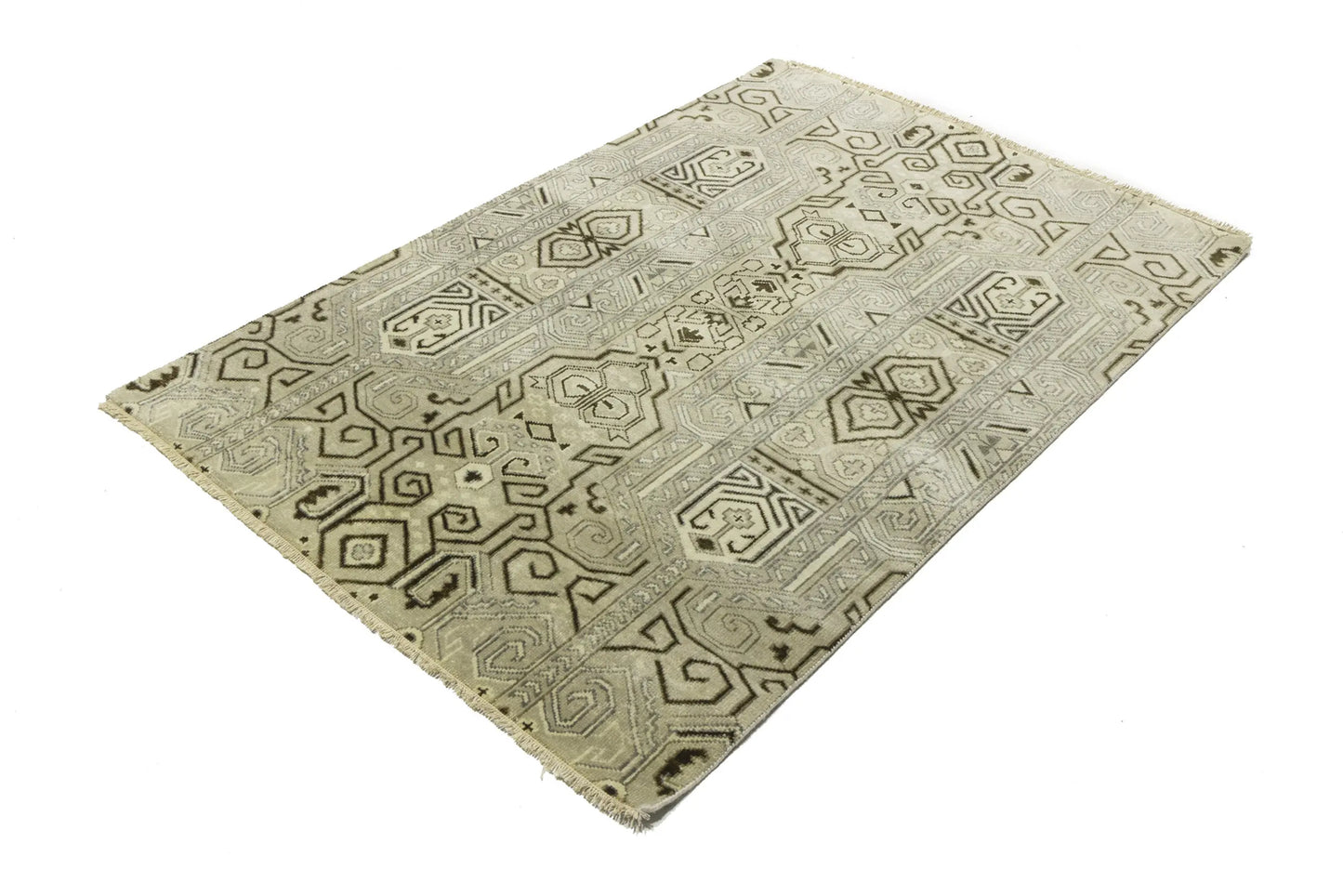 4X6 Ft Contemporary Modern Rug Geometric Design