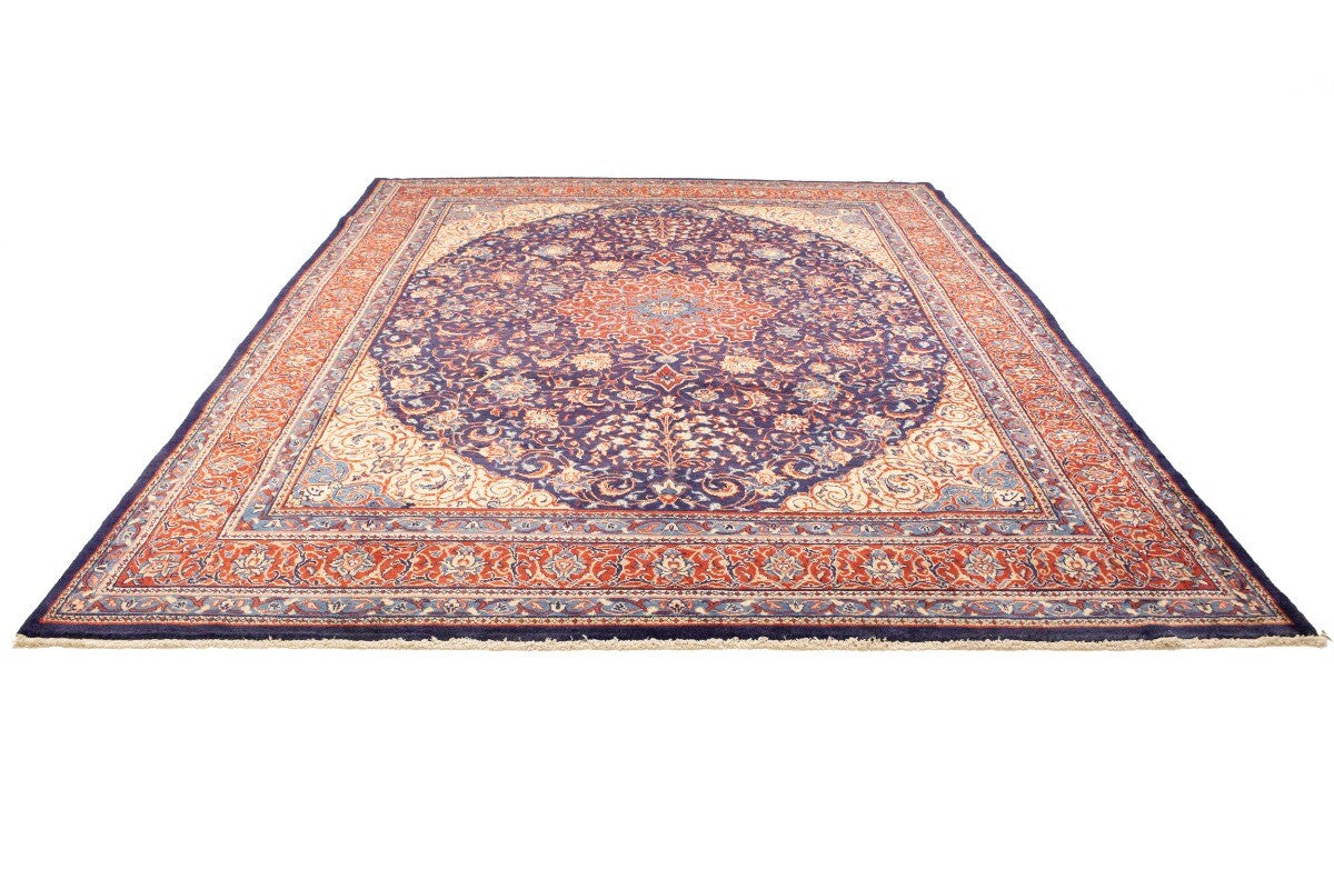 Handmade Vintage Oriental Rug 10X13 Ft Floral