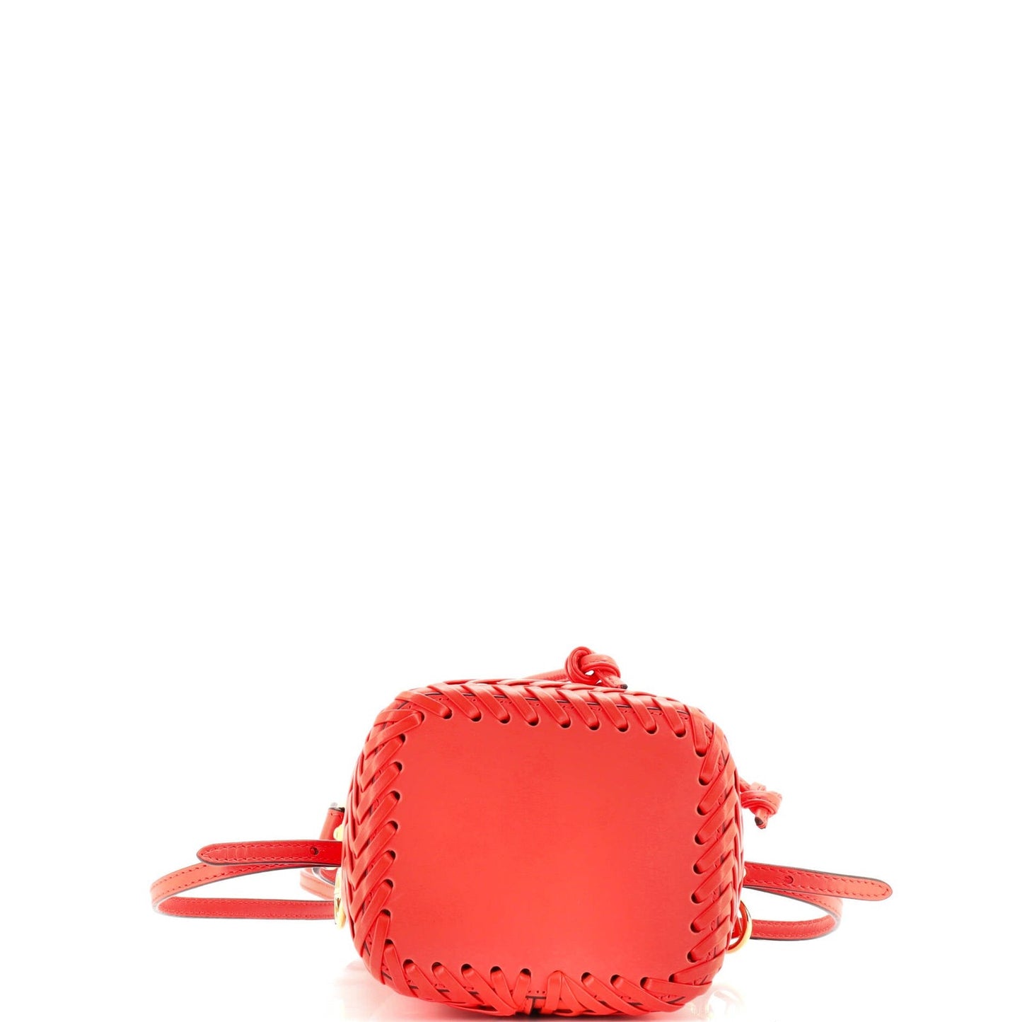 Fendi Mon Tresor Bucket Bag Leather With Whipstitch Detail Mini