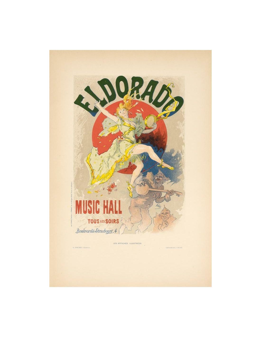 Jules Cheret Original Vintage Poster Eldorado By Affiches Illustrees 1896