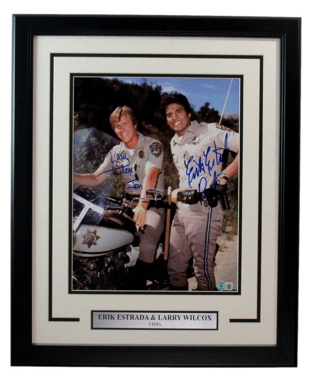 Larry Wilcox/Erik Estrada Dual-Signed 11X14 Photo