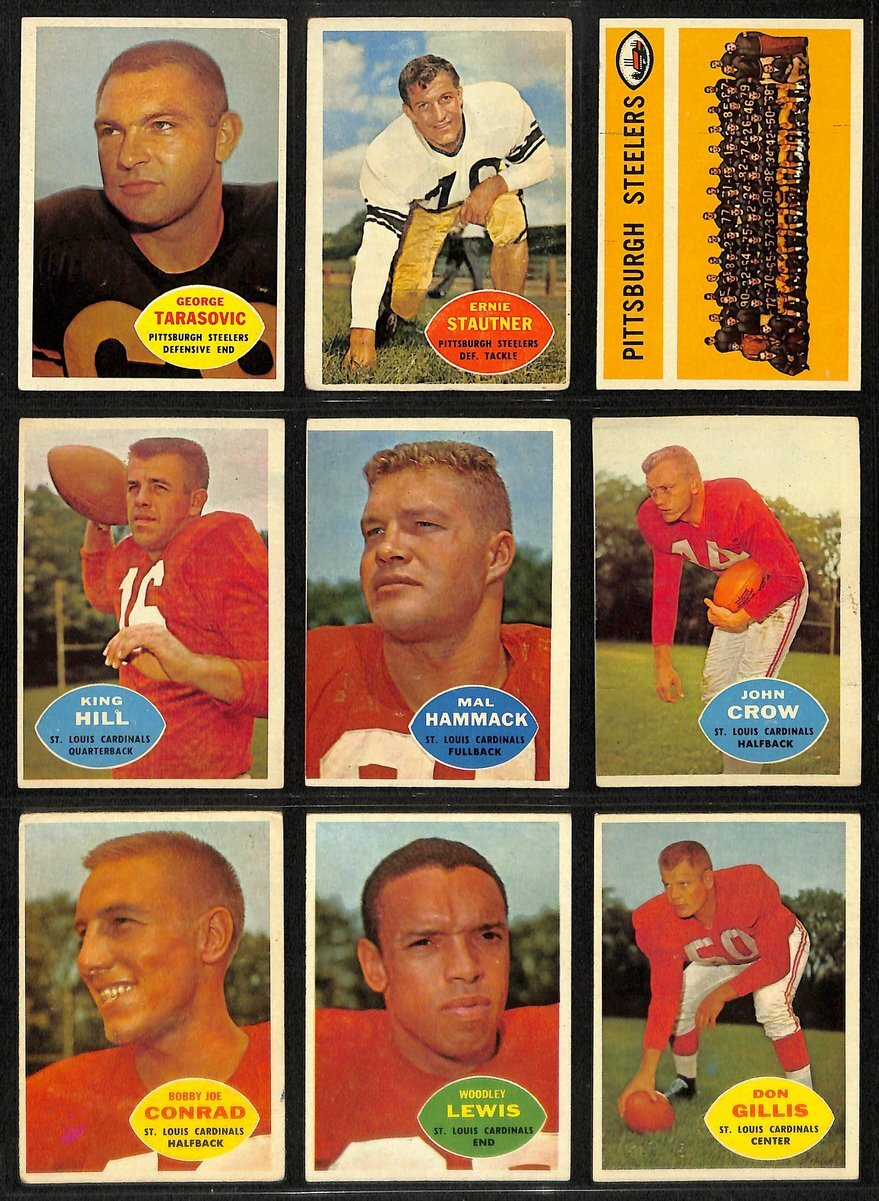 1960 Topps Football Card Complete Set (1-132)