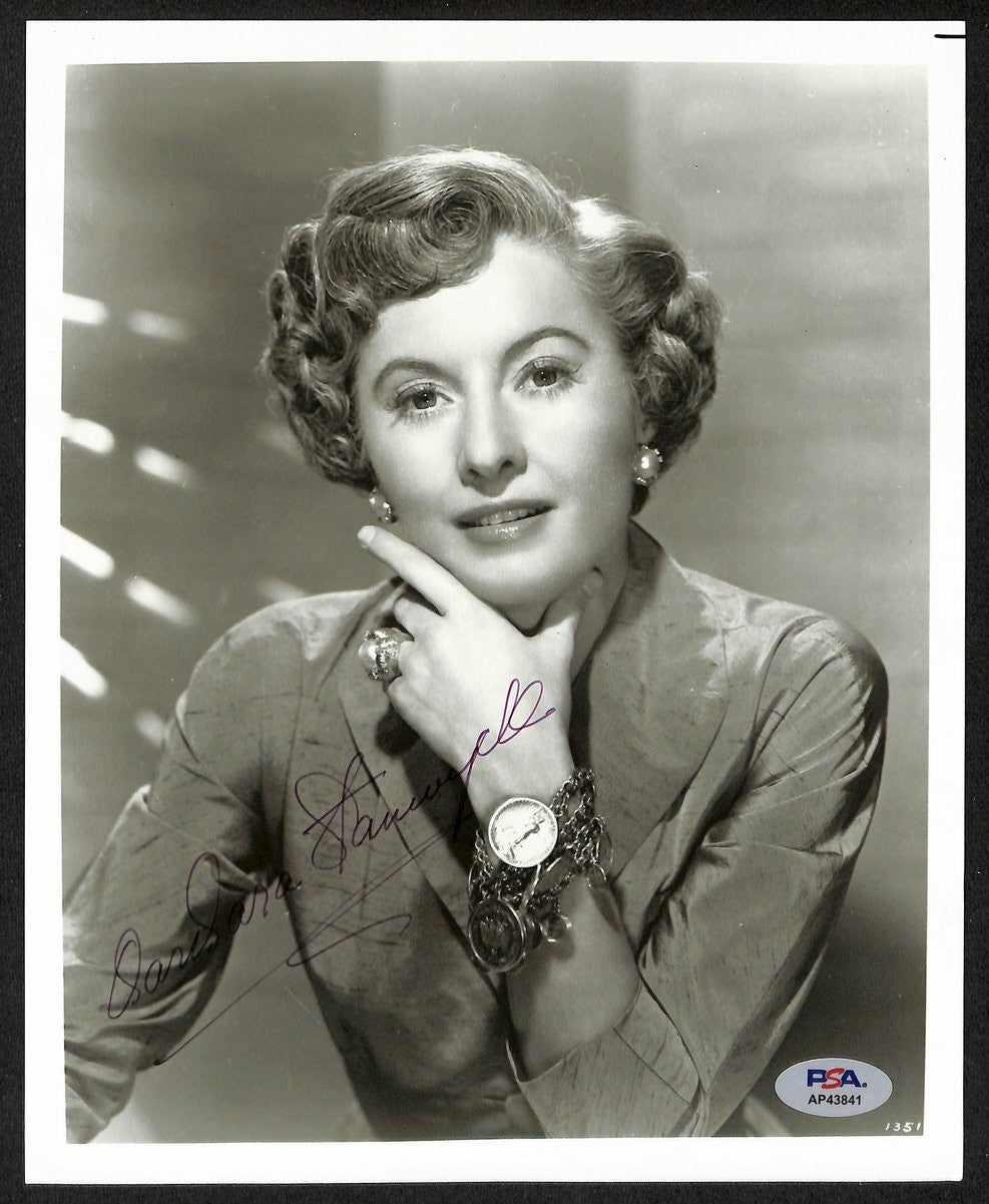 Barbara Stanwyck Actor Signed/Autographed Vintage