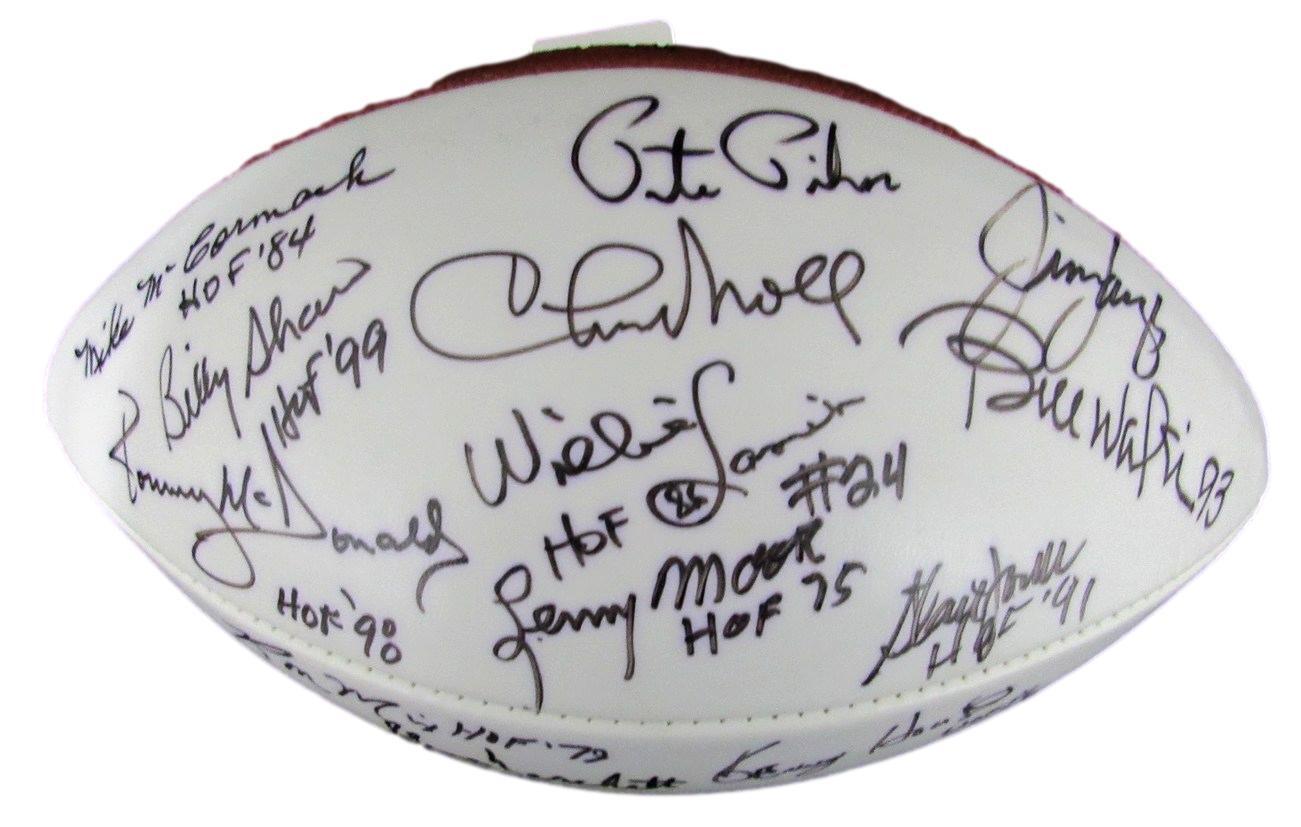 Nfl Hall Of Famers Multi-Autographed (19) Wilson