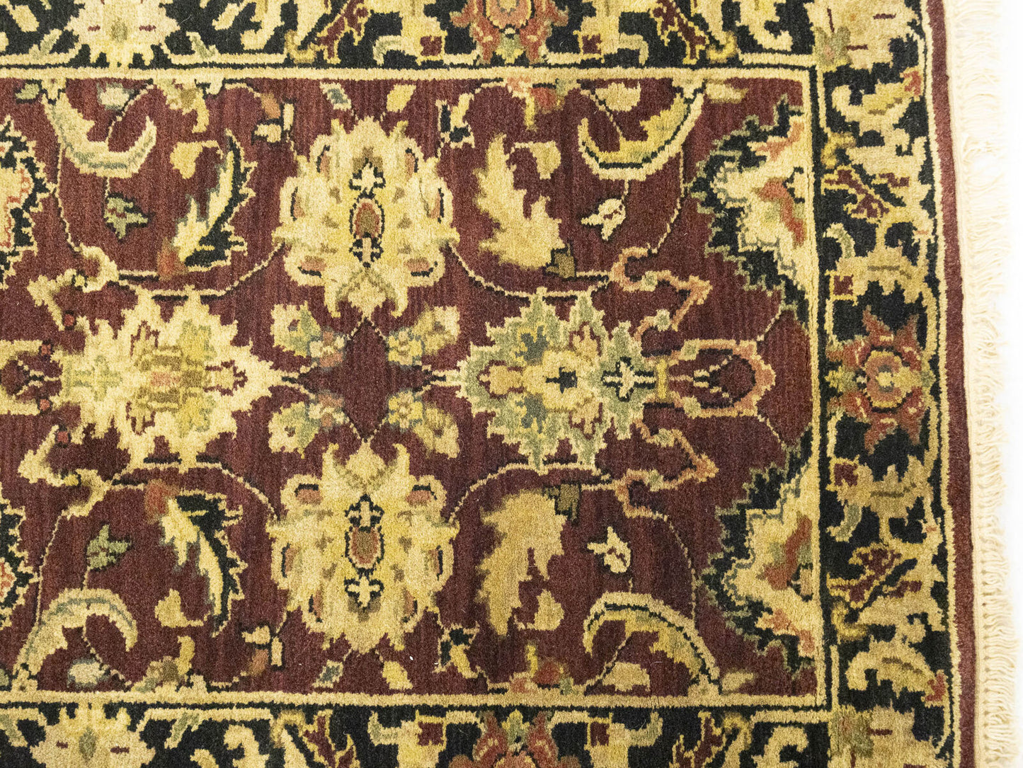 27X10 Ft Handmade Wool Oriental Runner Rug Agra