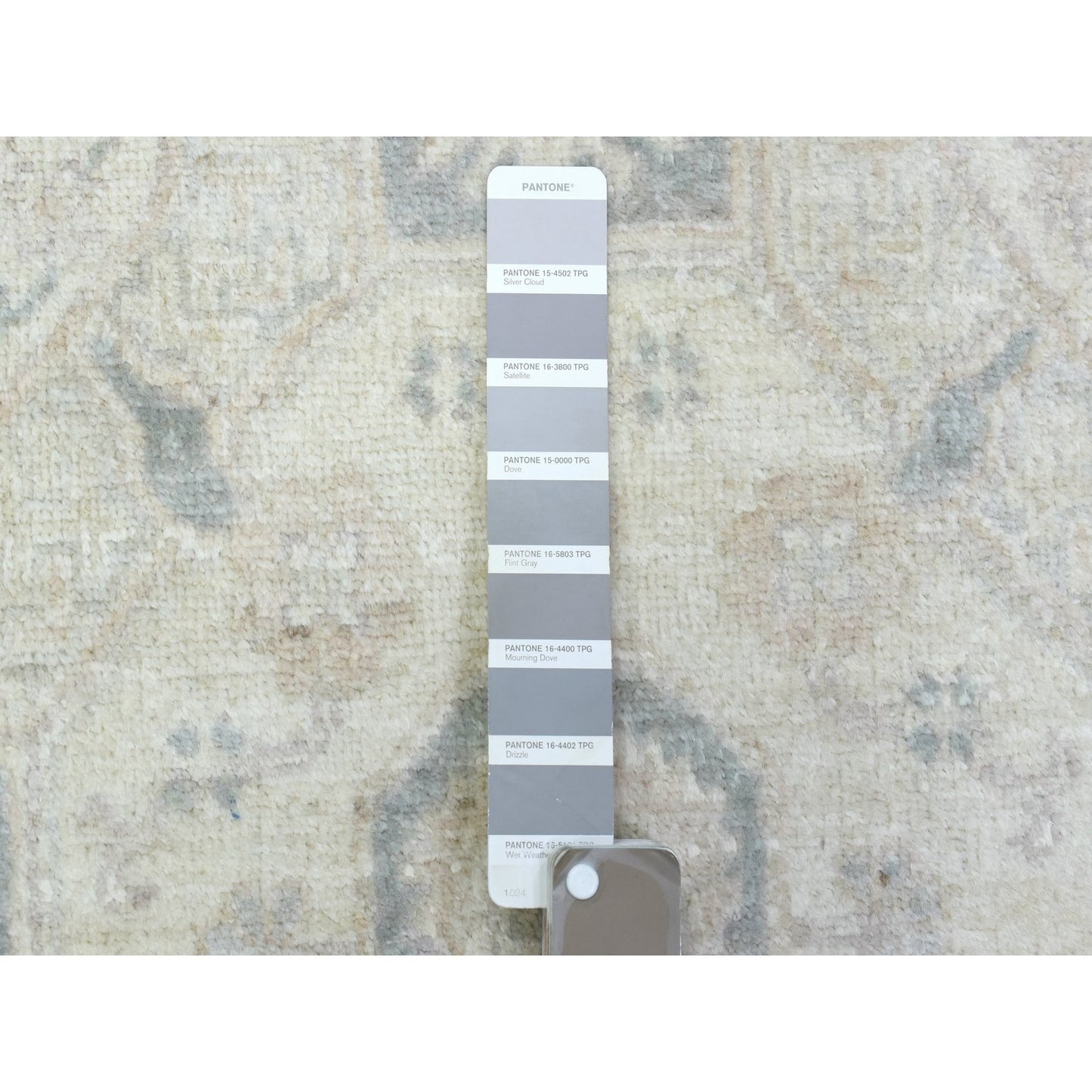 2'9"X18'9" Cream White Wash Peshawar Wool Hand Knotted Xl Runner Rug