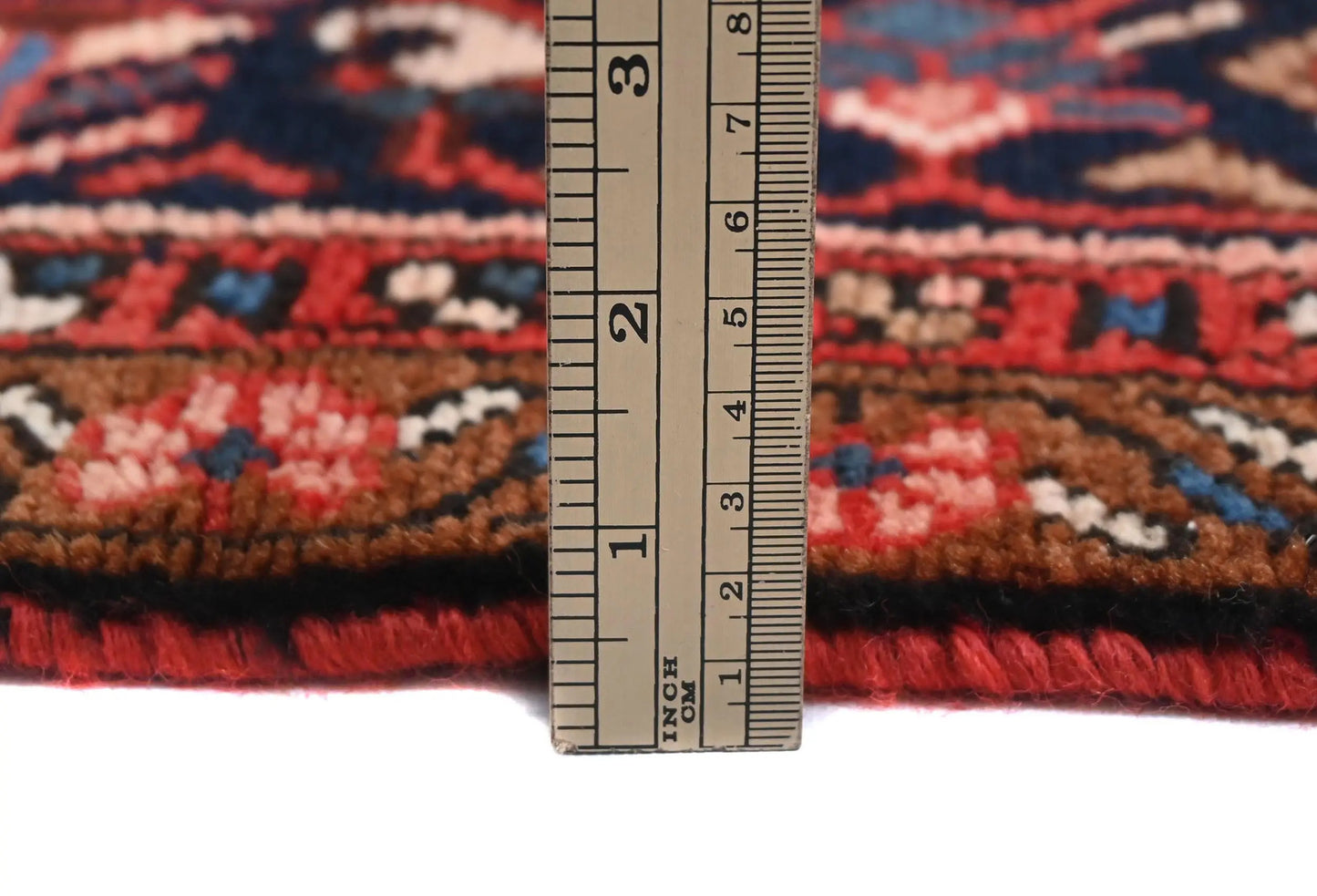 Red Vintage Hand-Knotted Tribal Rug 5X9 ft Farmho