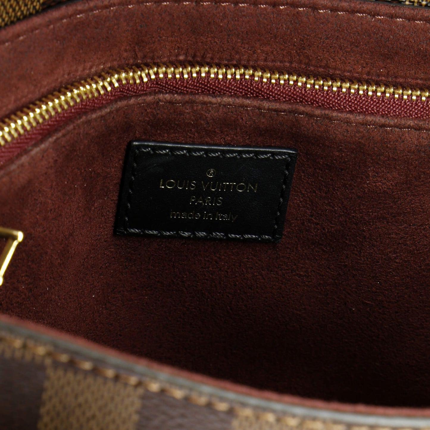 Louis Vuitton Vavin Handbag Damier With Leather Pm