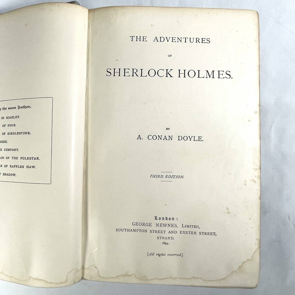 The Adventures Of Sherlock Holmes By Arthur Conan