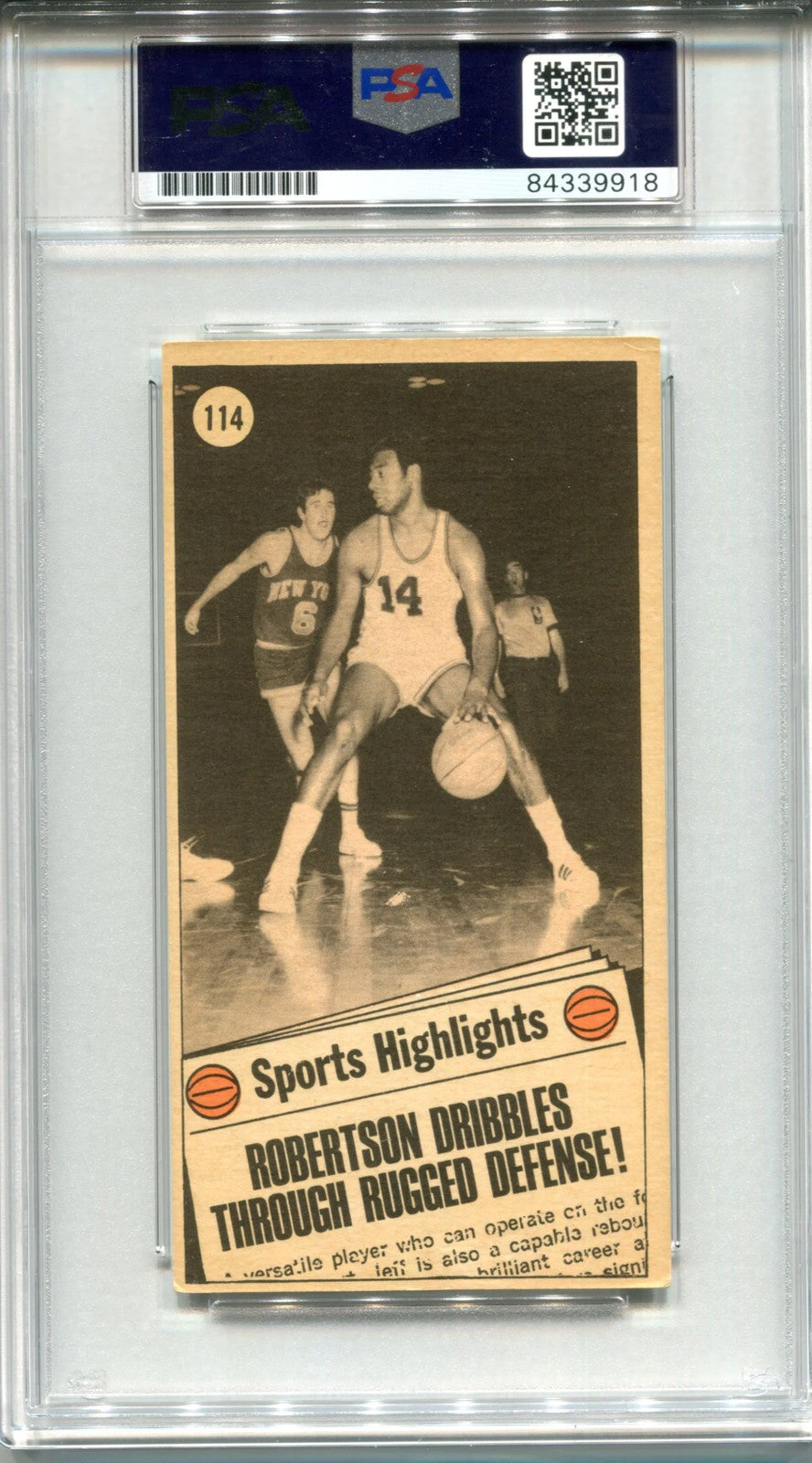 Oscar Robertson Autographed 1970-71 Topps Card