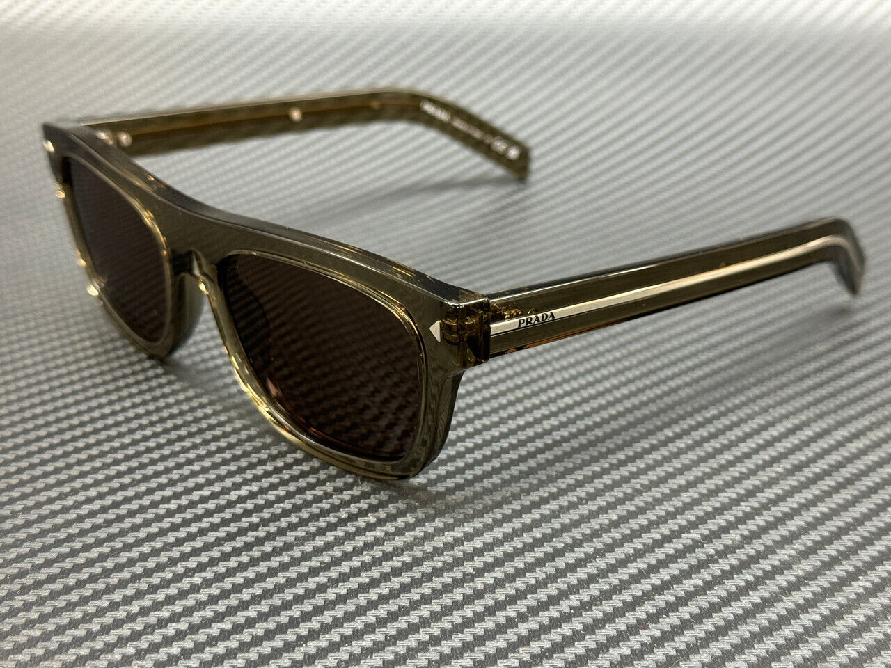 Prada Pr B12S 18T70F Transparent Terra Brown