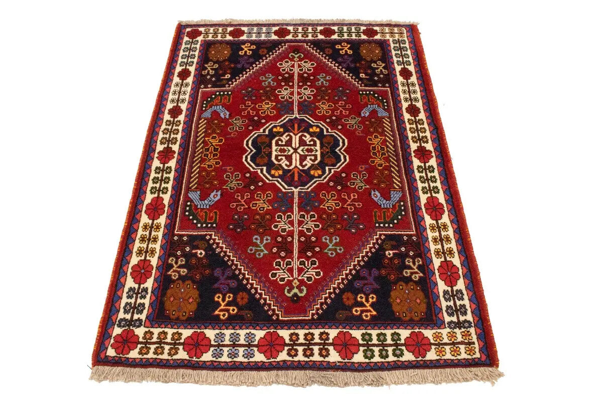 Handmade Wool Tribal Oriental Rug Equestrian