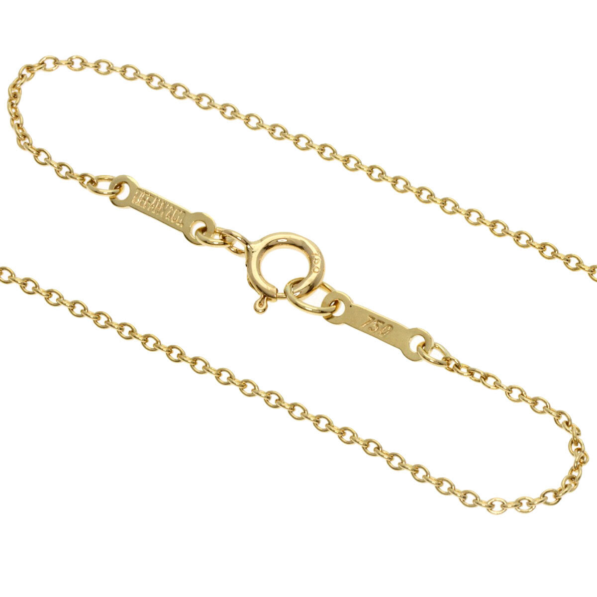 Tiffany&Co. Necklace Open Heart K18 Yellow Gold