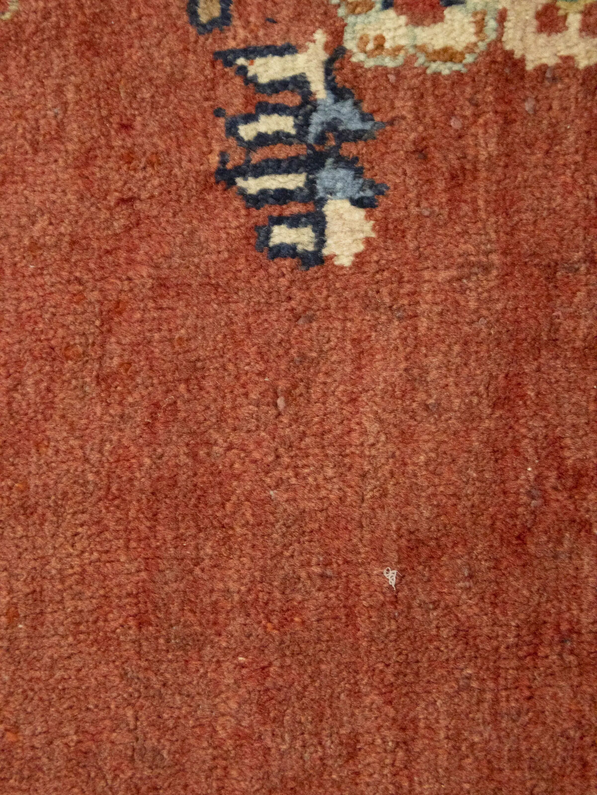 Semi-Antique Hand-Knotted Floral Rug Extra Large