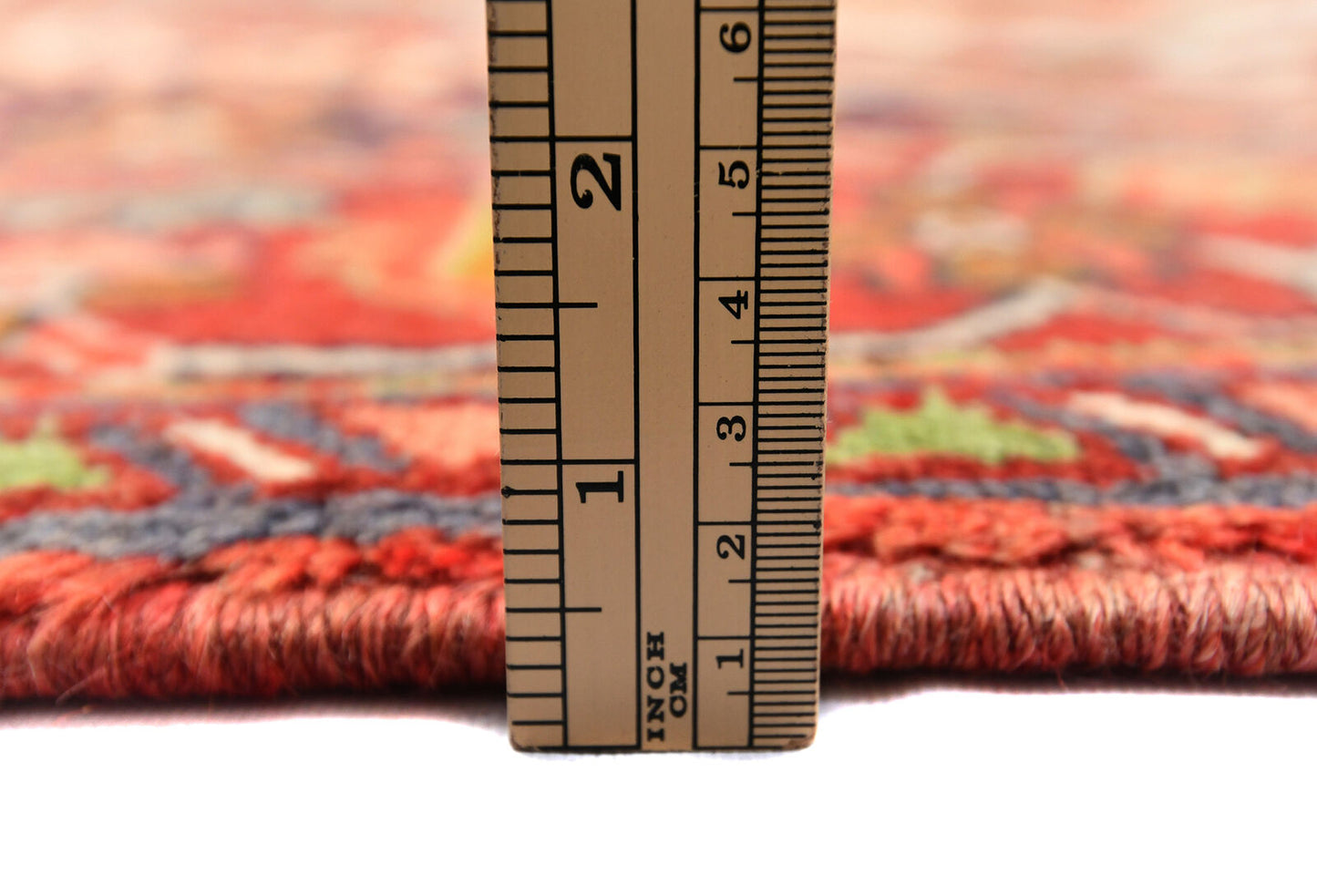 Handmade Vintage Heriz Oriental Rug Classic
