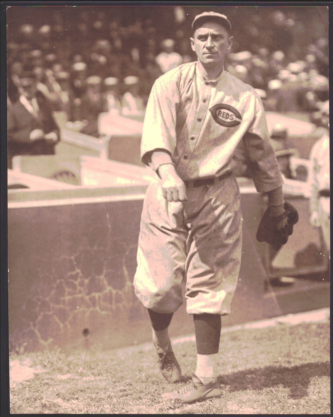Sherry Magee Reds 1918 Type 1 Wire/Press 8X10 B/W