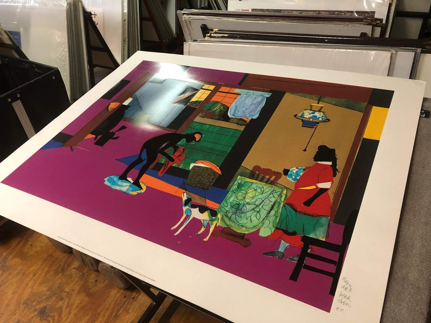 Romare Bearden Mecklenburg Morning: Sunrise For China Lamp " Serigrap